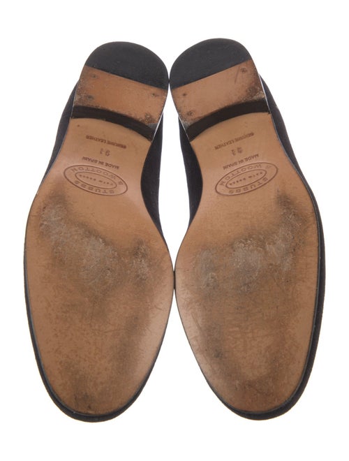 Stubbs & Wootton Velvet Embroidered Accent Loafers