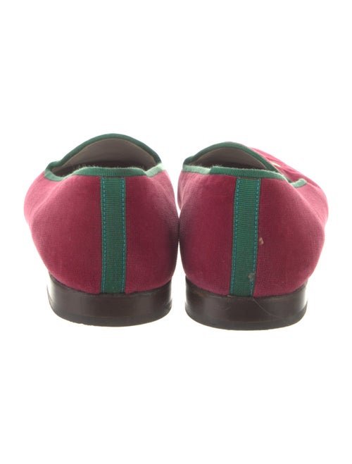 Stubbs & Wootton Velvet Embroidered Accent Loafers