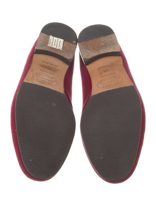 Stubbs & Wootton Velvet Embroidered Accent Loafers