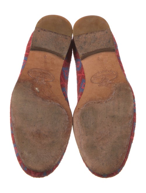 Stubbs & Wootton Printed Leather Trim Embellishment Loafers