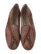 Stubbs & Wootton Printed Leather Trim Embellishment Loafers