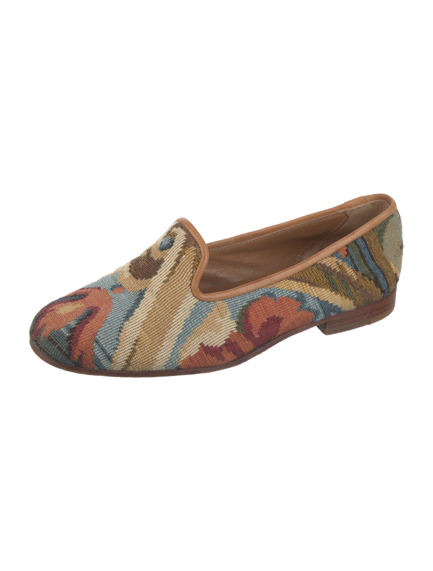 Stubbs & Wootton Canvas Printed Loafers