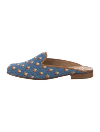 Stubbs & Wootton Printed Mules
