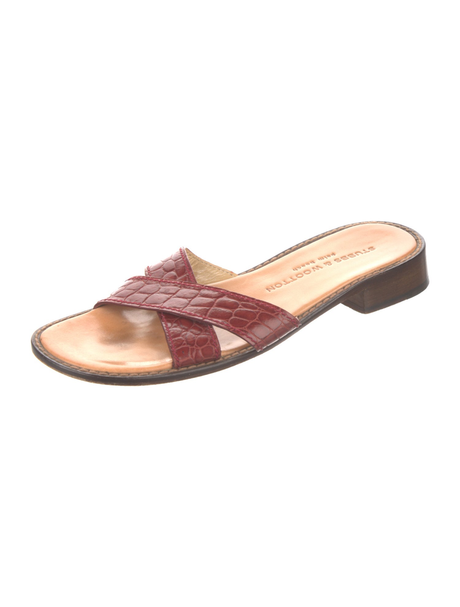 Stubbs & Wootton Canvas Embroidered Accent Slides