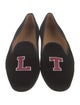 Stubbs & Wootton Velvet Graphic Print Loafers