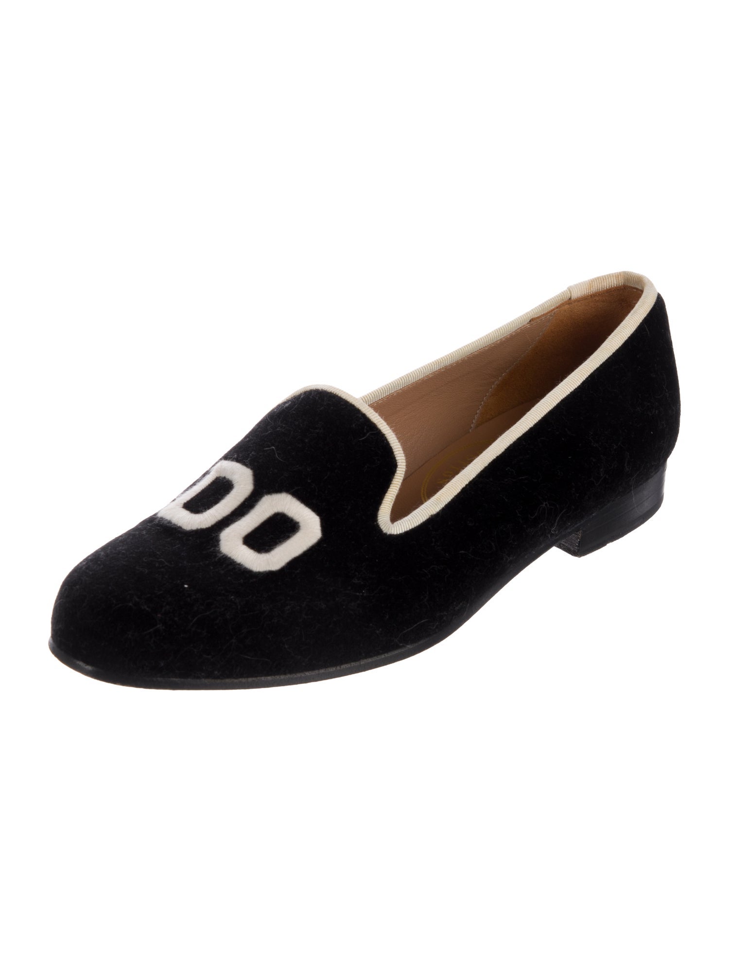 Stubbs & Wootton Suede Embroidered Accent Loafers