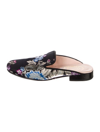 Stubbs & Wootton Nylon Floral Print Mules