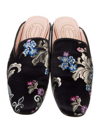Stubbs & Wootton Nylon Floral Print Mules