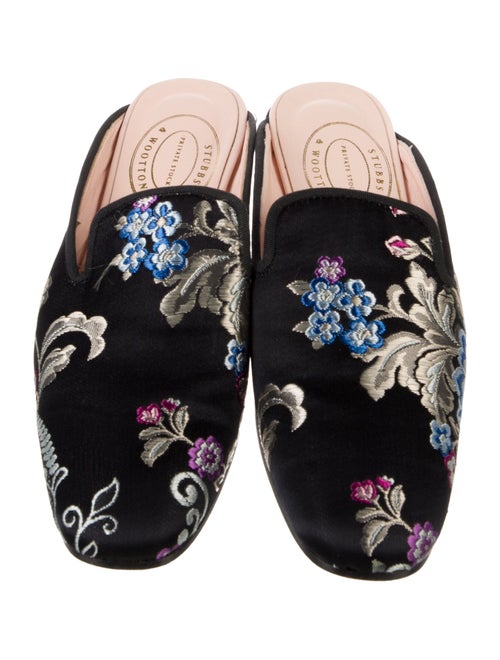 Stubbs & Wootton Nylon Floral Print Mules