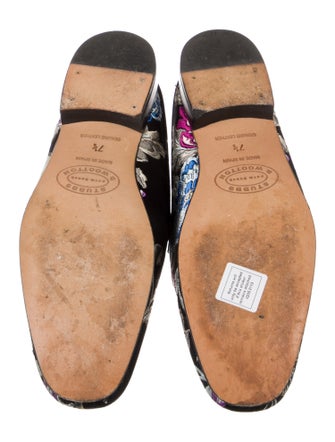 Stubbs & Wootton Nylon Floral Print Mules