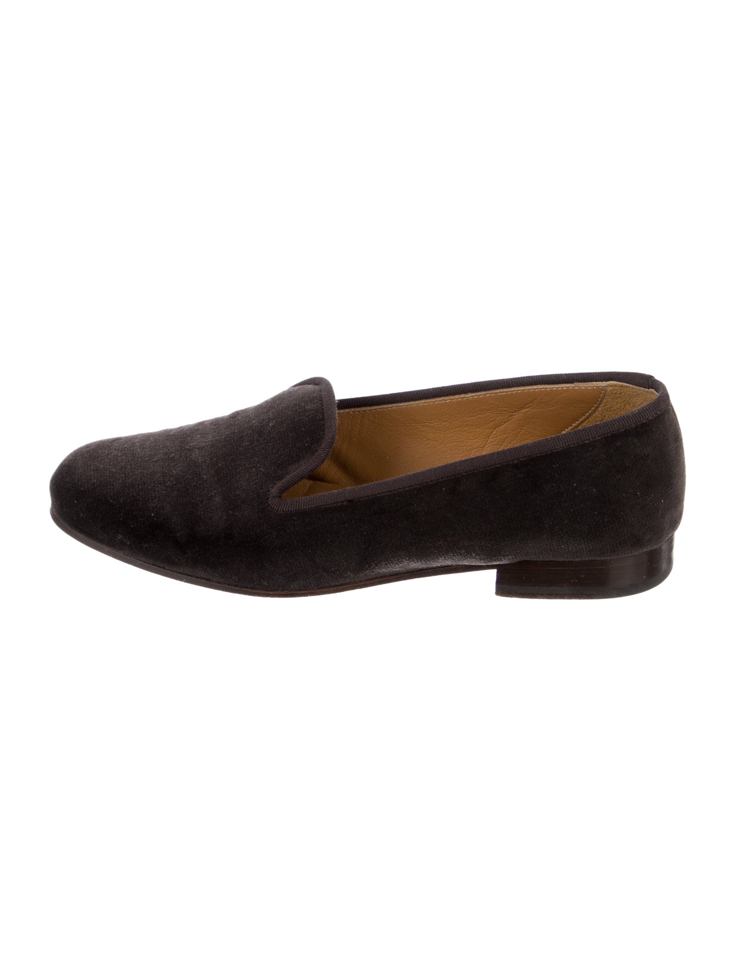 Stubbs & Wootton Velvet Embroidered Accent Loafers