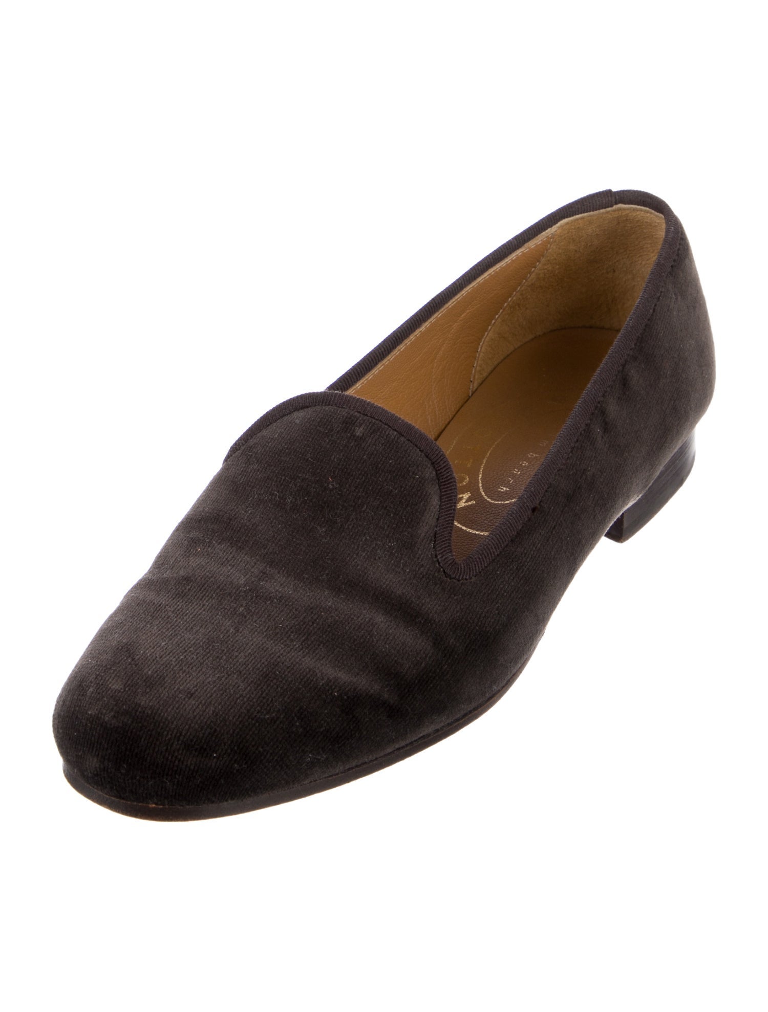 Stubbs & Wootton Velvet Embroidered Accent Loafers