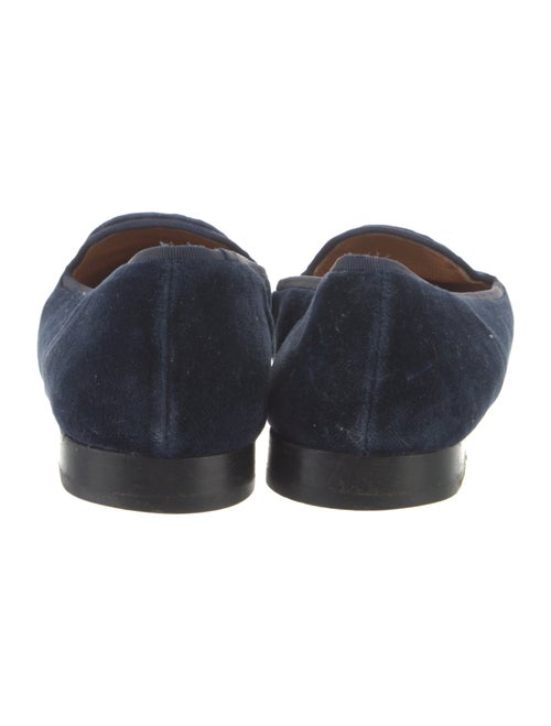 Stubbs & Wootton Velvet Embroidered Accent Loafers