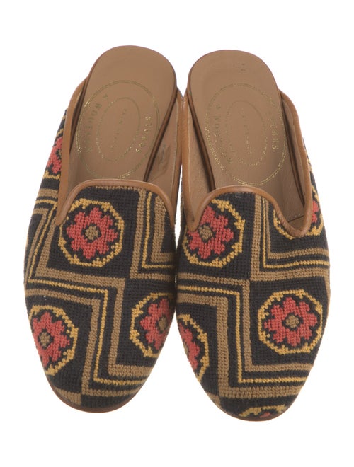 Stubbs & Wootton Printed Mules