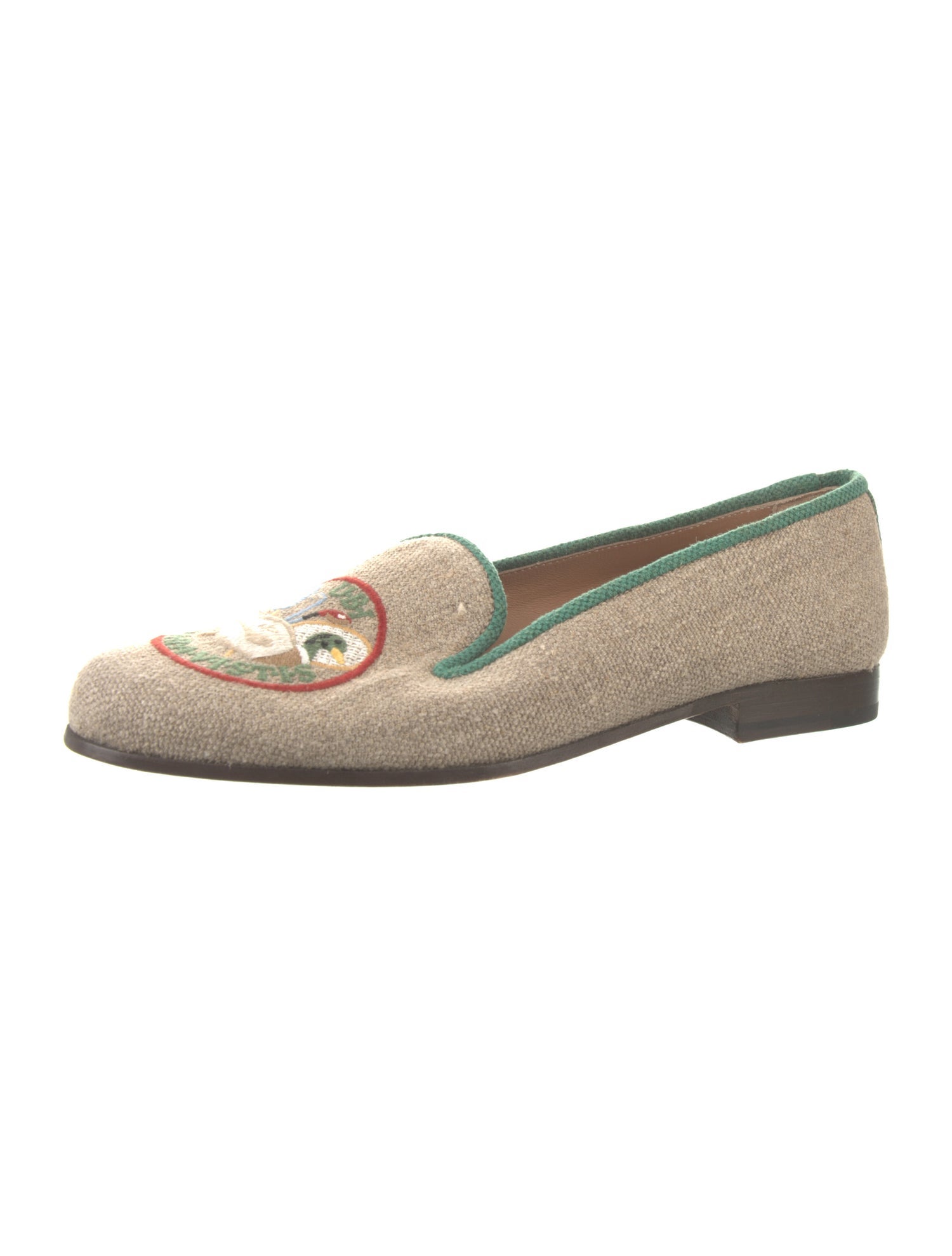 Stubbs & Wootton Canvas Printed Loafers