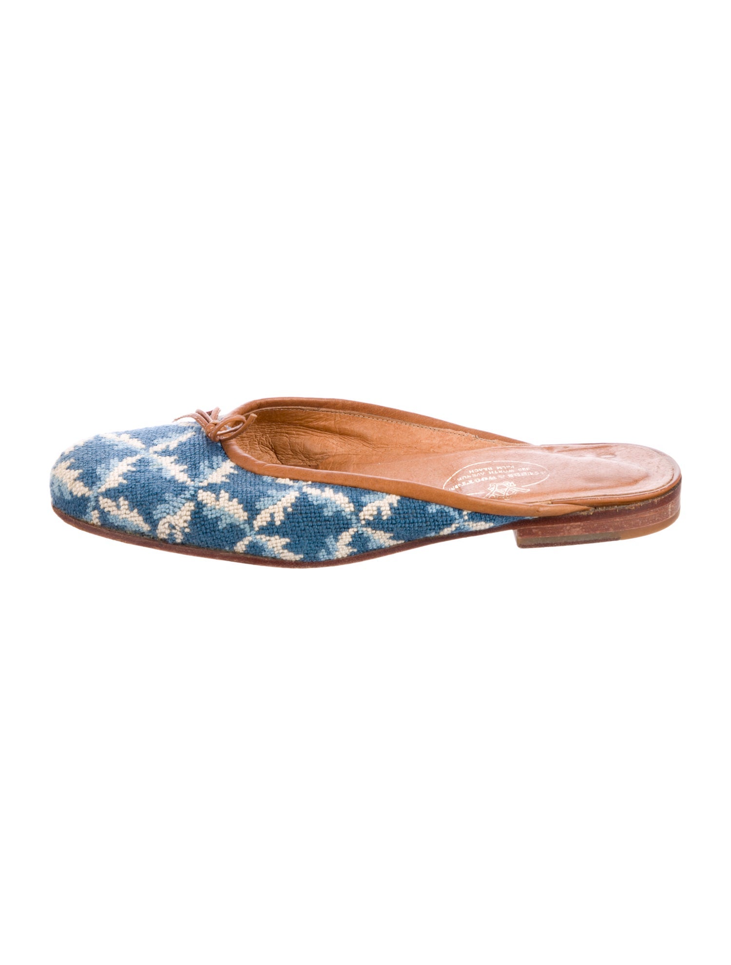 Stubbs & Wootton Printed Mules