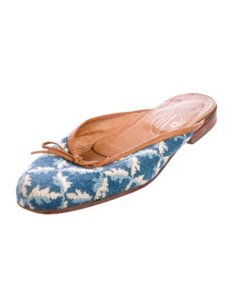 Stubbs & Wootton Printed Mules
