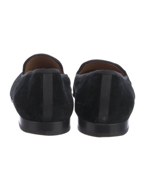 Stubbs & Wootton Velvet Embroidered Accent Loafers