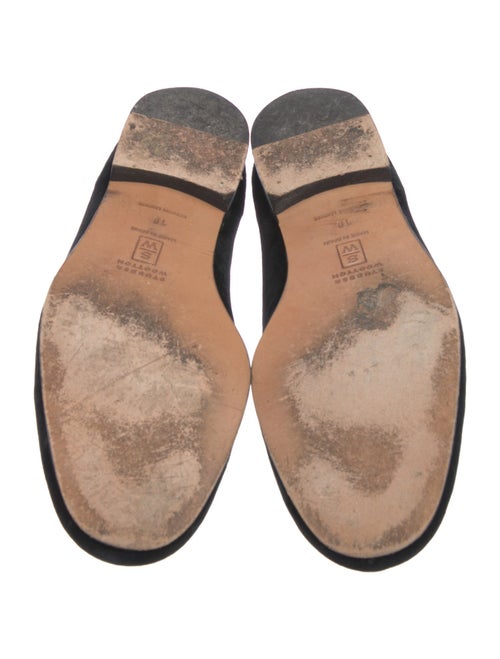 Stubbs & Wootton Velvet Embroidered Accent Loafers