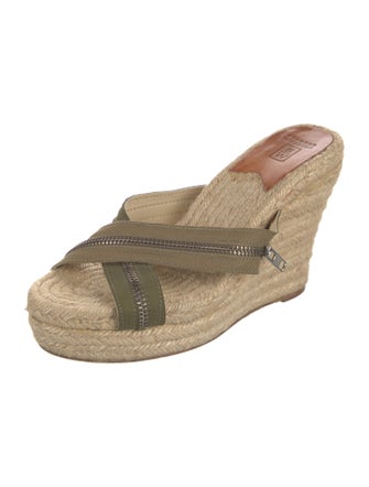 Stubbs & Wootton Canvas Braided Accents Espadrilles