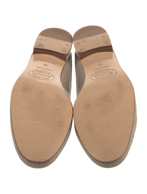 Stubbs & Wootton Canvas Embroidered Accent Mules