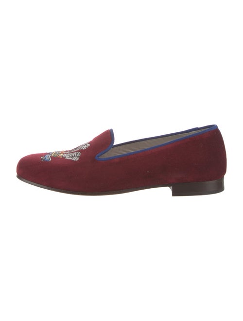 Stubbs & Wootton Velvet Embroidered Accent Slippers