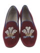 Stubbs & Wootton Velvet Embroidered Accent Slippers