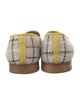 Stubbs & Wootton Tweed Plaid Print Flats