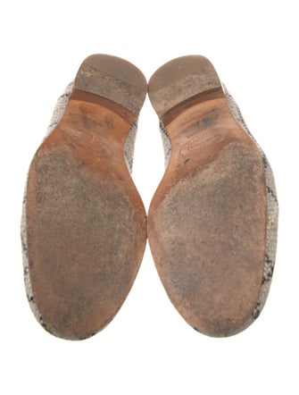 Stubbs & Wootton Tweed Plaid Print Flats