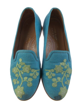 Stubbs & Wootton Canvas Patterned Loafers