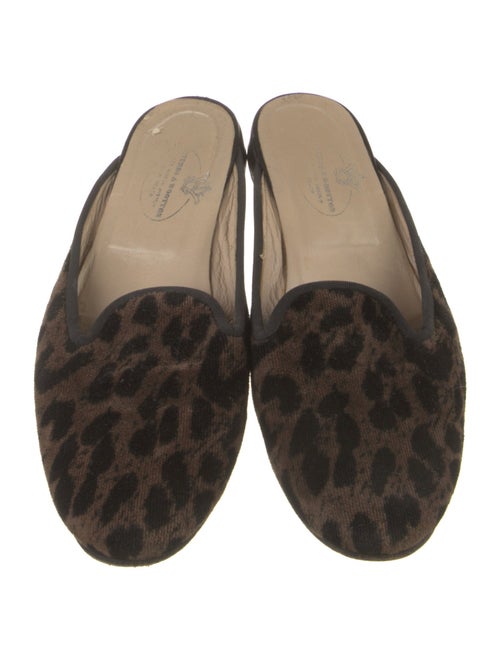 Stubbs & Wootton Velvet Printed Mules