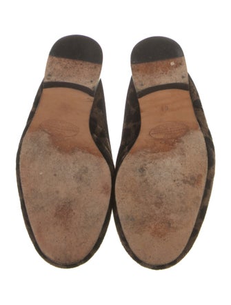 Stubbs & Wootton Velvet Printed Mules