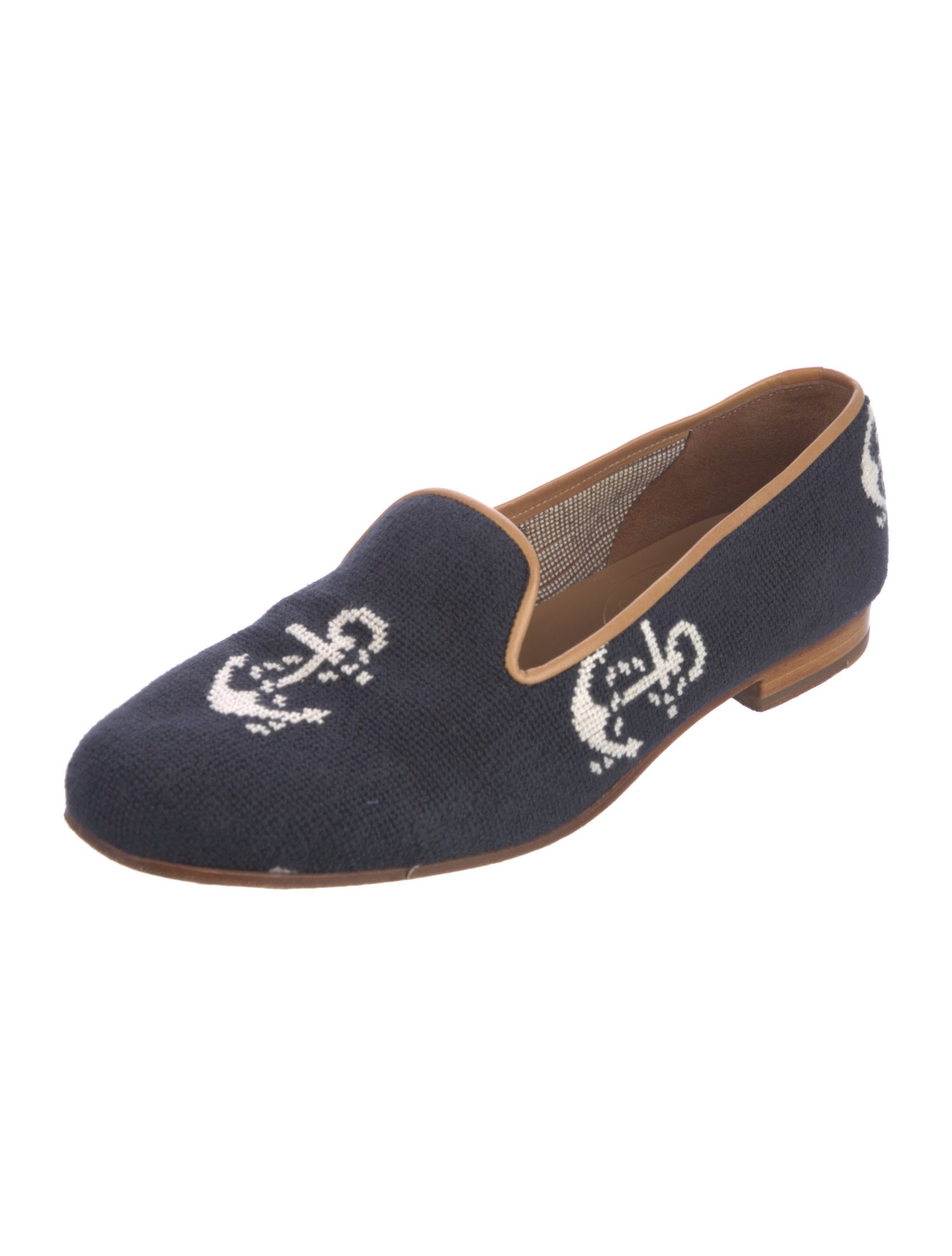 Stubbs & Wootton Graphic Print Loafers