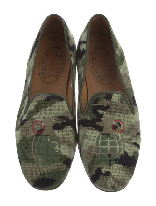 Stubbs & Wootton Camouflage Print Loafers