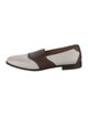 Stubbs & Wootton Leather Colorblock Pattern Loafers