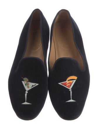 Stubbs & Wootton Velvet Printed Slippers