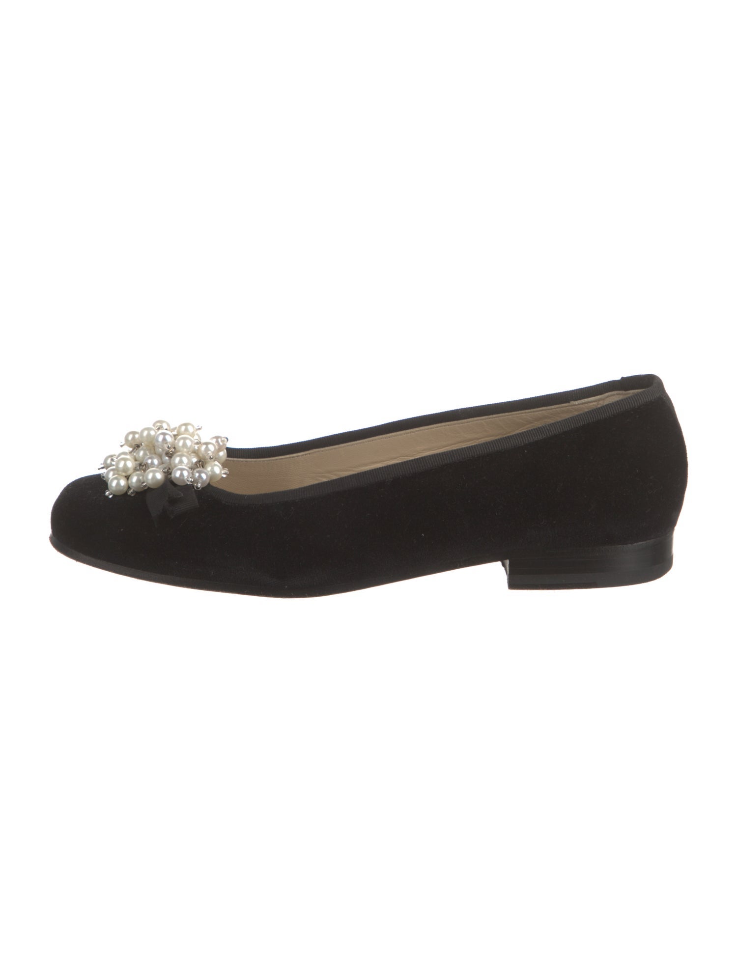 Stubbs & Wootton Velvet Beaded Accents Flats