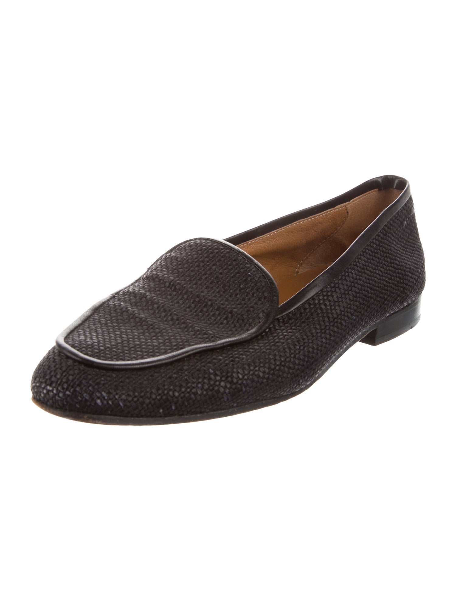 Stubbs & Wootton Leather Trim Embellishment Loafers
