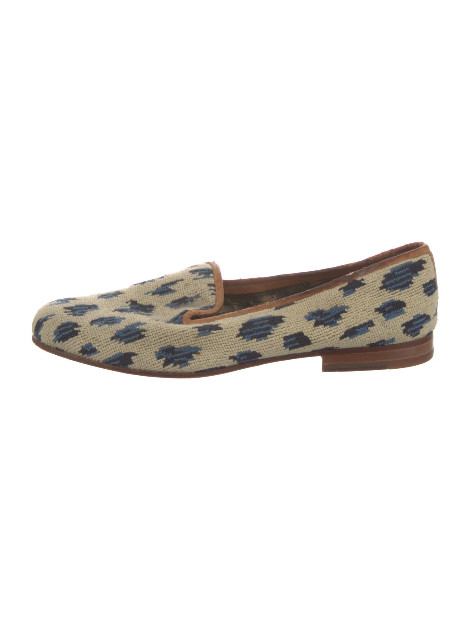 Stubbs & Wootton Animal Print Loafers