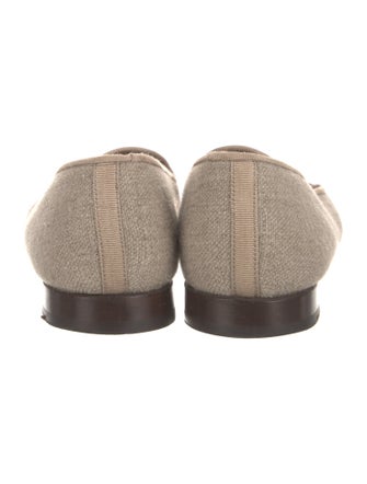 Stubbs & Wootton Canvas Embroidered Accent Loafers