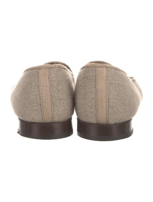 Stubbs & Wootton Canvas Embroidered Accent Loafers