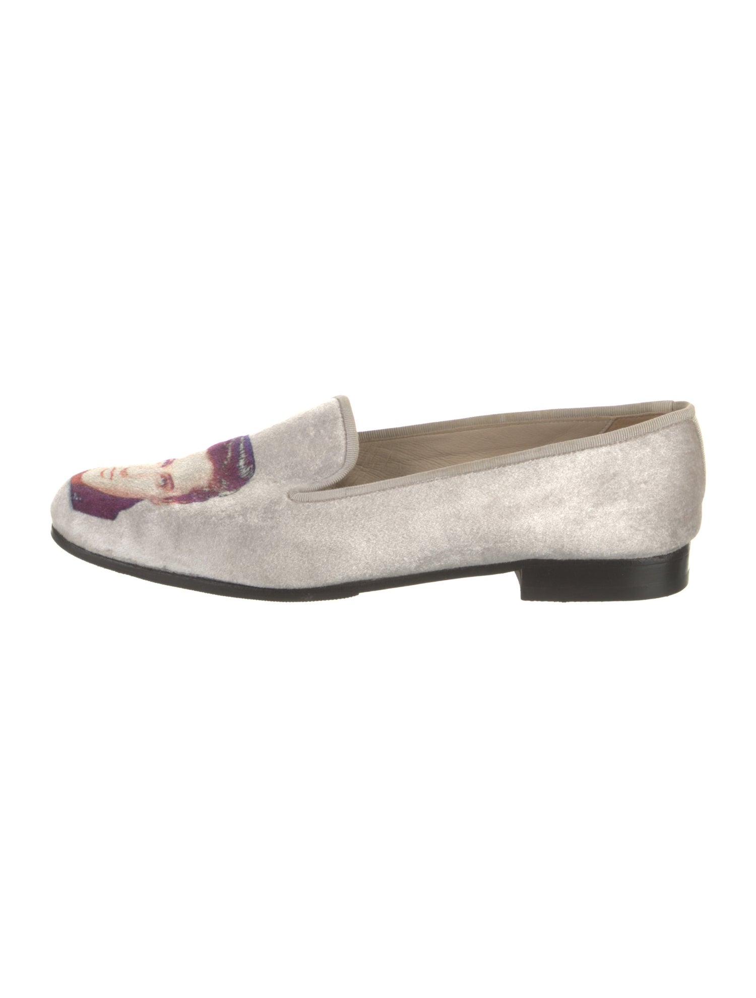 Stubbs & Wootton Velvet Printed Loafers