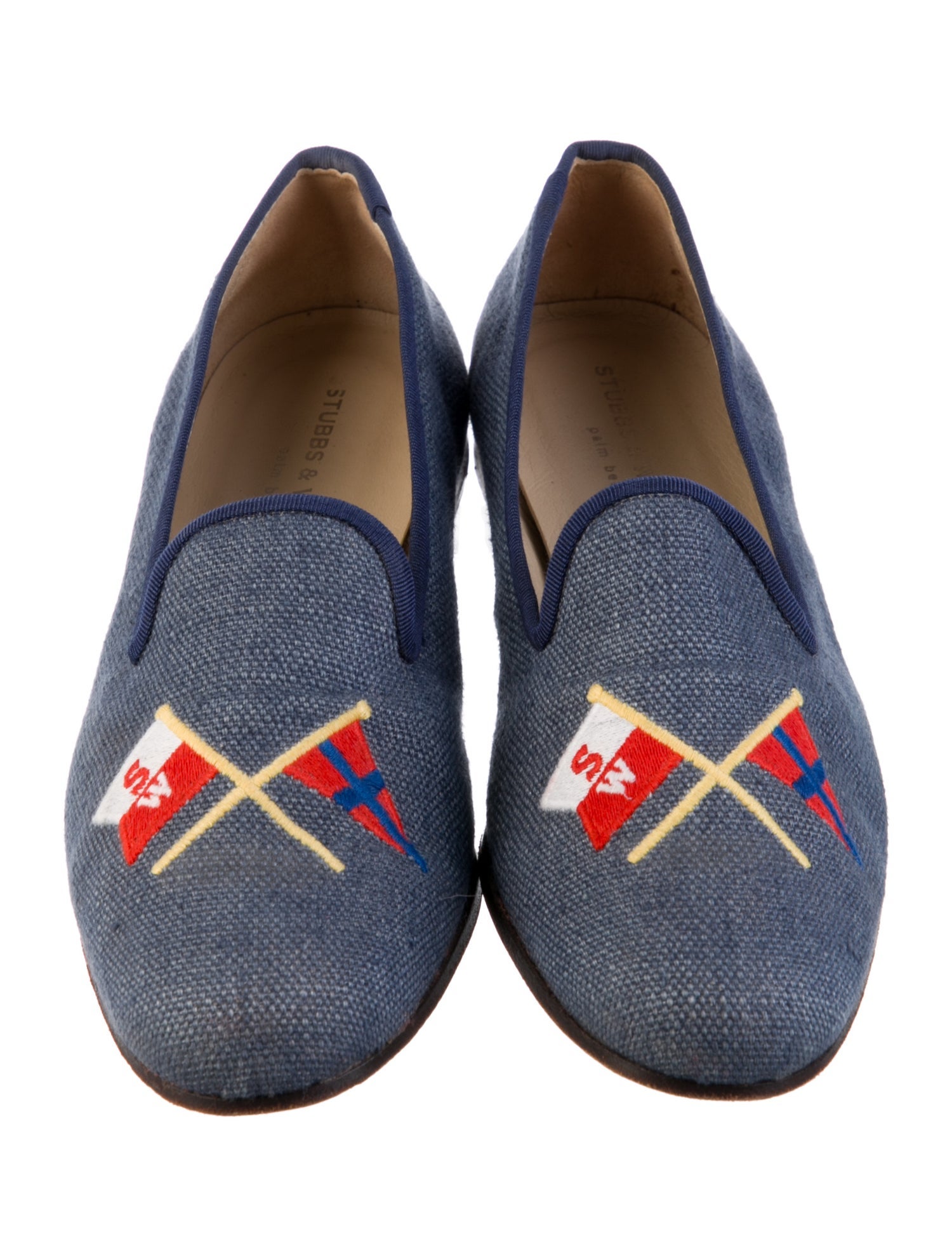 Stubbs & Wootton Denim Printed Loafers