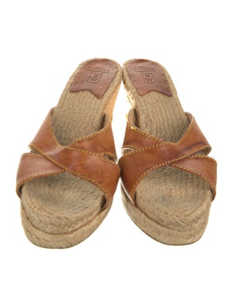 Stubbs & Wootton Leather Colorblock Pattern Espadrilles