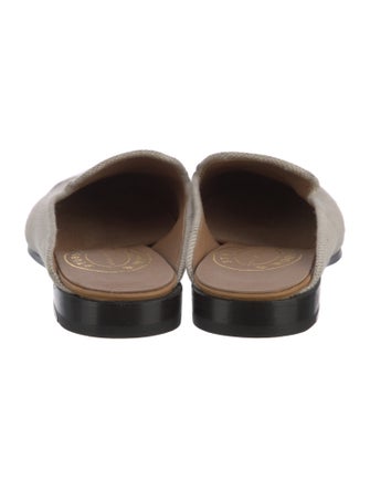 Stubbs & Wootton Canvas Colorblock Pattern Mules