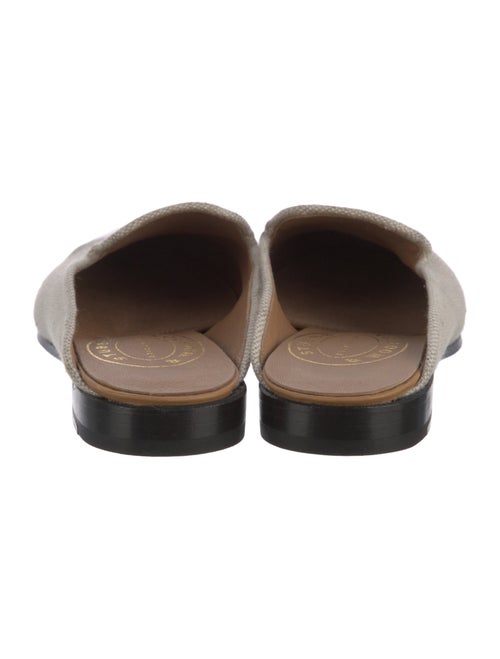 Stubbs & Wootton Canvas Colorblock Pattern Mules