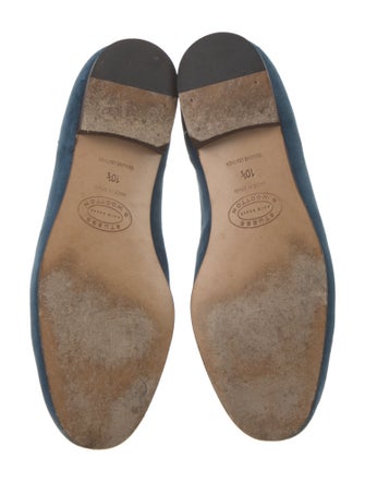 Stubbs & Wootton Velvet Embroidered Accent Loafers