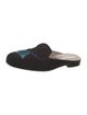 Stubbs & Wootton Graphic Print Embroidered Accent Mules