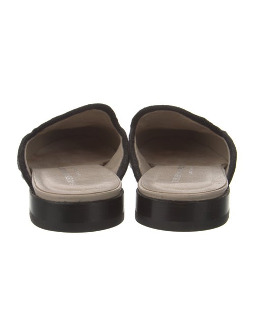 Stubbs & Wootton Graphic Print Embroidered Accent Mules