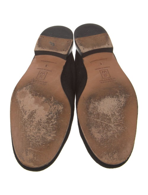 Stubbs & Wootton Graphic Print Embroidered Accent Mules